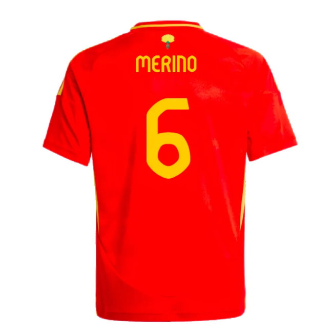2024-2025 Spain Home Shirt (Kids) (Merino 6)-SoccerKits Hub | Buy Soccer Jerseys Online